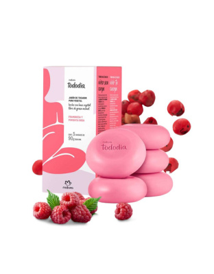 Jabón en barra Frambuesa y Pimienta Rosa de Natura