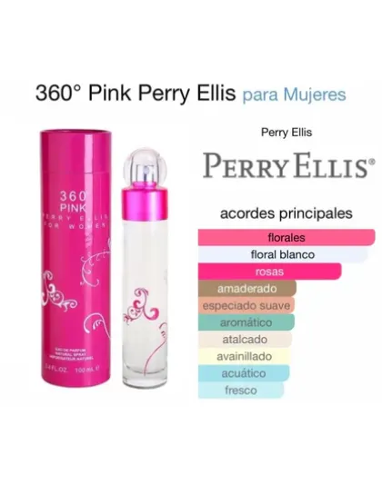 Fragancia 360 Pink Woman de Perry Ellis