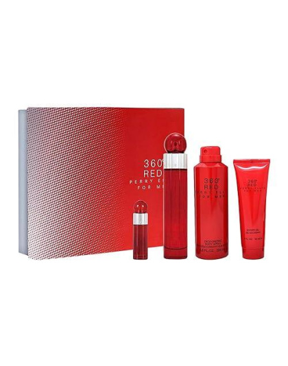 Fragancia Set 4 Piezas 360 Red men Perry Ellis