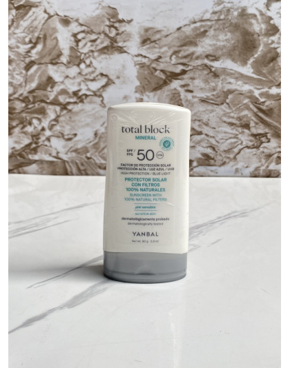 Protector Solar Total Block Mineral 80g Yanbal