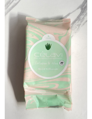 Toallitas Desmaquillantes Colágeno y Aloe Célavi