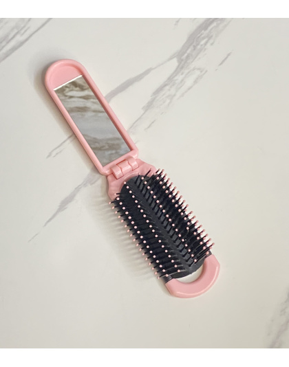 Cepillo Plegable con Espejo para Cartera