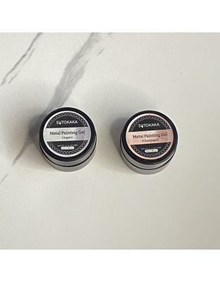 Metal Painting Gel Champagne y Argent