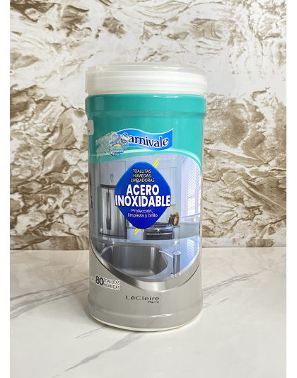 Toallitas Húmedas Limpiadoras Acero Inoxidable