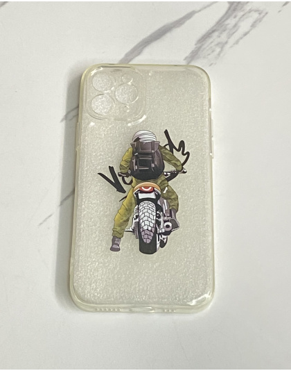 Case Transparente con Estampado de Moto para iPhone 11pro