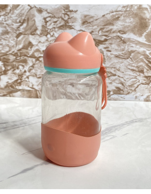 Mini pachon con orejas color rosa