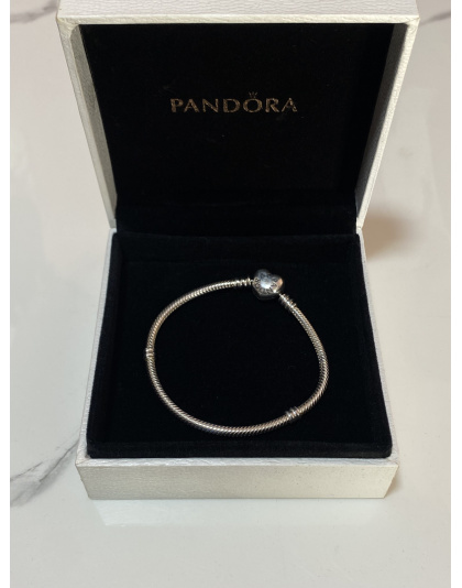 Pulsera Pandora broche de corazón Talla 19