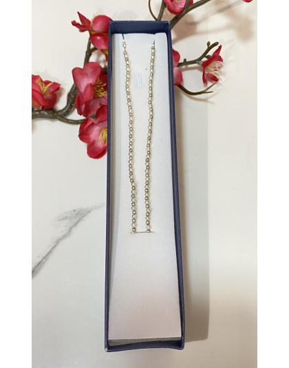 Gargantilla con bolitas blancas y plateadas Plata 925