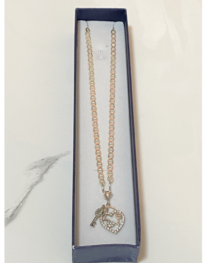 Cadena de eslabón cadena marina 50cm Plata925