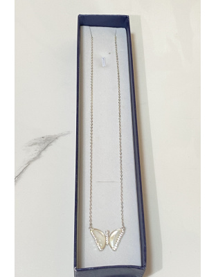 Gargantilla con dije de corazón 45cm Plata925