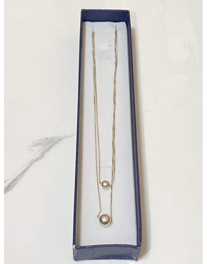 Gargantilla doble 50cm Plata925