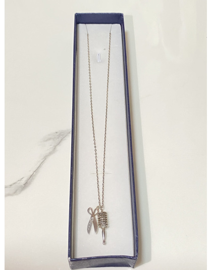 Gargantilla de estilista- Peluquería 45cm Plata925