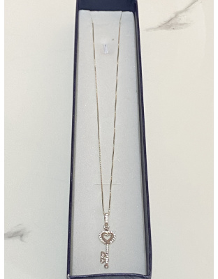 Dije de llave con corazón Plata925