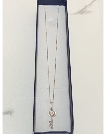Dije de llave con corazón Plata925