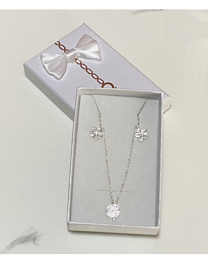 Tobillera de flores Plata925