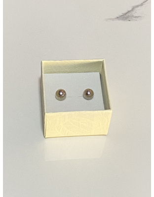 Aretes de bolita grande Plata925