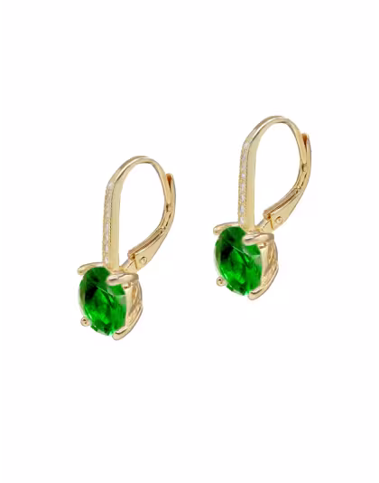 Aretes con perla verde Plata925