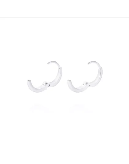 Argollas lisas pequeñas Plata925