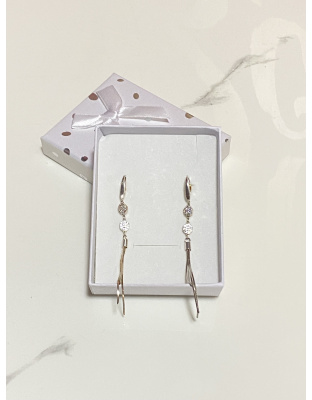 Aretes colgantes de Plata925