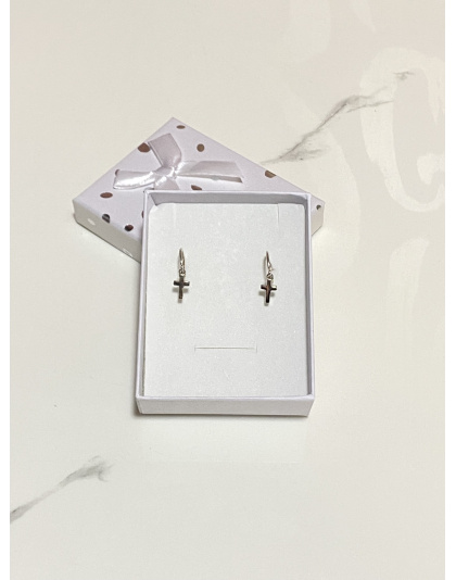 Argollas con cruz Plata925