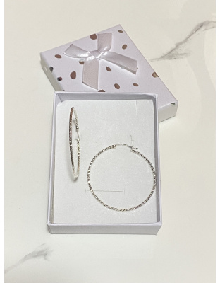 Argollas grandes delgadas Plata925