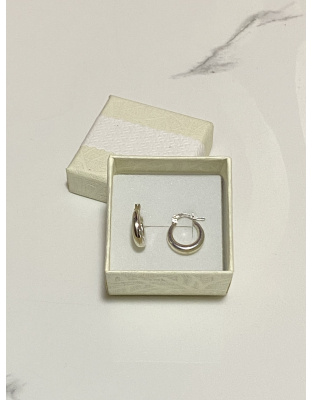 Argollas lisas pequeñas Plata925