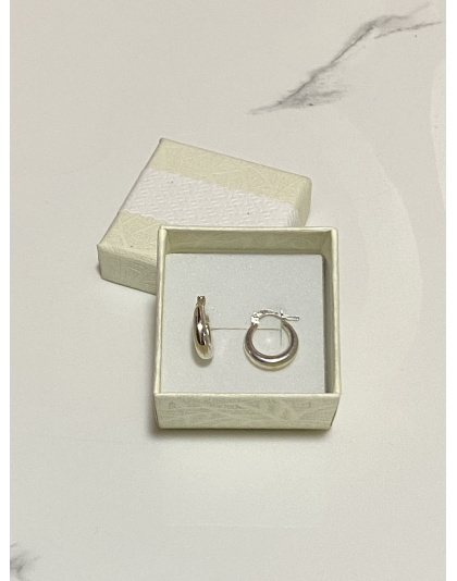 Argollas lisas pequeñas Plata925