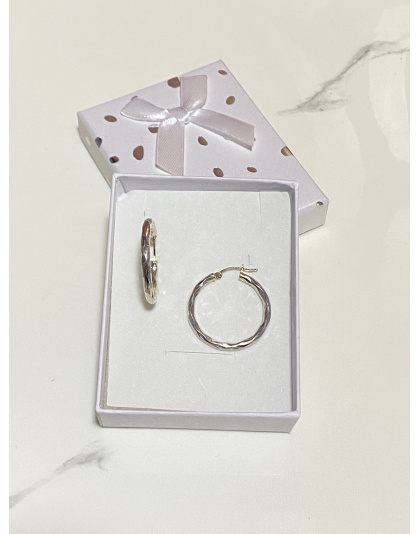 Argollas medianas Plata925