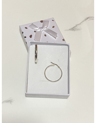 Argollas lisas medianas Plata925