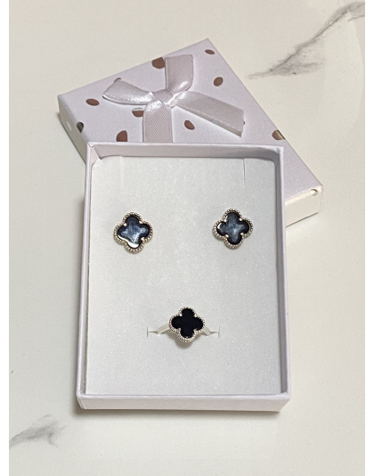 Anillo de van cleef color negro Talla 6 Plata925