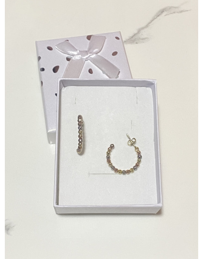 Aretes de tres colores Plata925