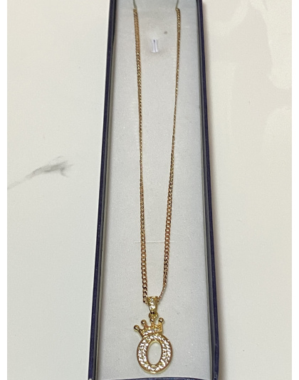 Dije inicial "O" de Acero inoxidable