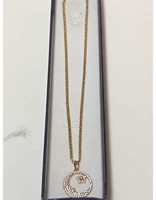 Dije de luna y estrella adiamantado Xuping