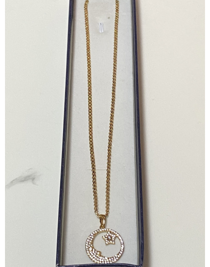 Dije de luna y estrella adiamantado Xuping