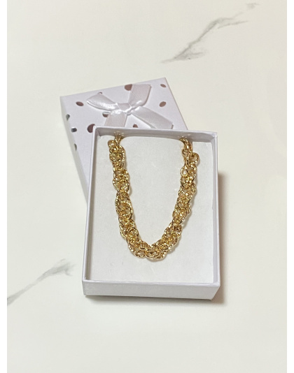 Pulsera gruesa de eslabones torcidos Xuping