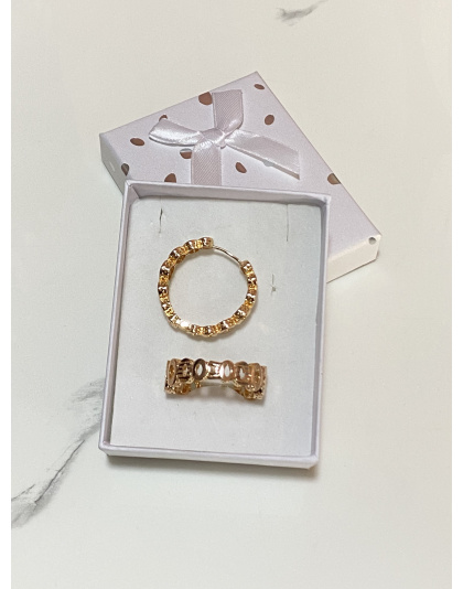 Argollas con diseño de circulo Xuping