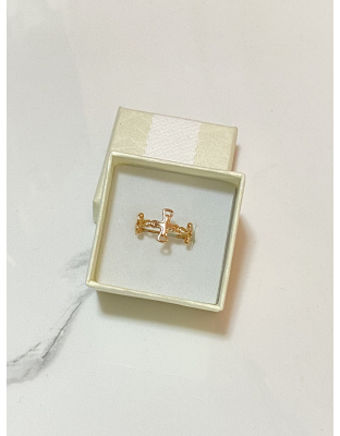 Anillo de cruz ajustable Xuping