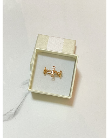 Anillo de cruz ajustable Xuping