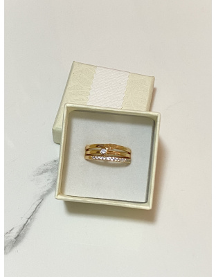 Juego de tres anillos Talla 9 Xuping