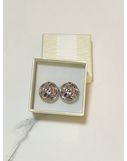 Aretes plateados Xuping