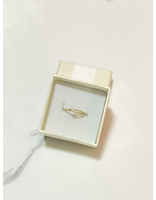 Anillo delgado con una perla Xuping