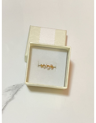 Anillo ajustable con diseño de hojas Xuping