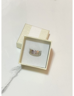 Anillo ajustable plateado estilo corona Xuping