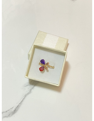 Anillo con diseño de mariposa Talla 10 Xuping