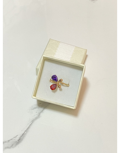 Anillo con diseño de mariposa Talla 10 Xuping