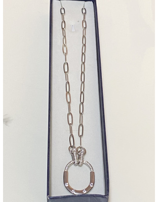 Cadena plateada estilo tiffany Acero inoxidable